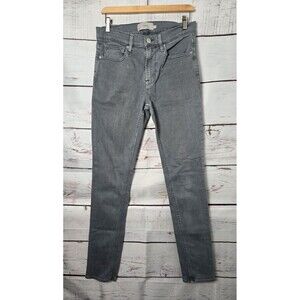 Hudson Mens Jeans 31 x 33 Gray Axl Skinny Mid Rise Stretch Denim Faded Wash